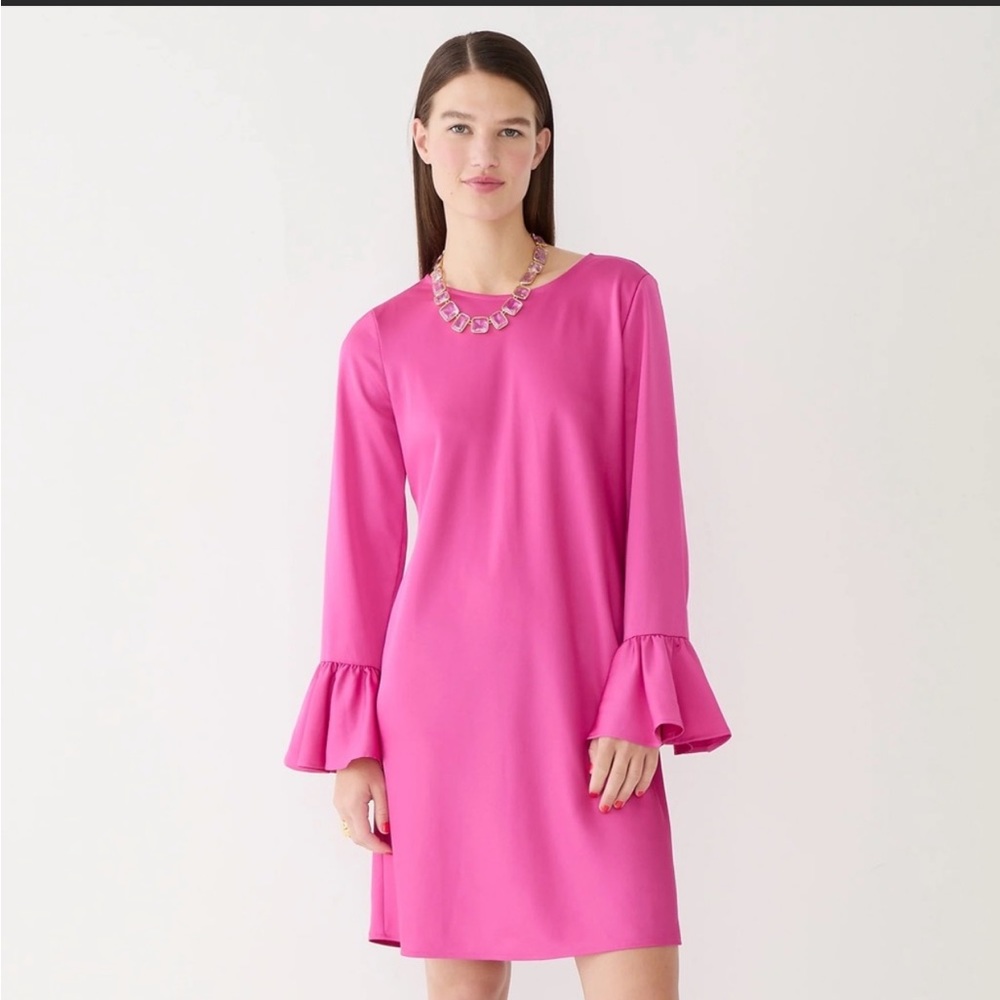 J Crew Winter Garden Dress in Pink